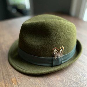 Men's Felt Fedora - Hunter Green